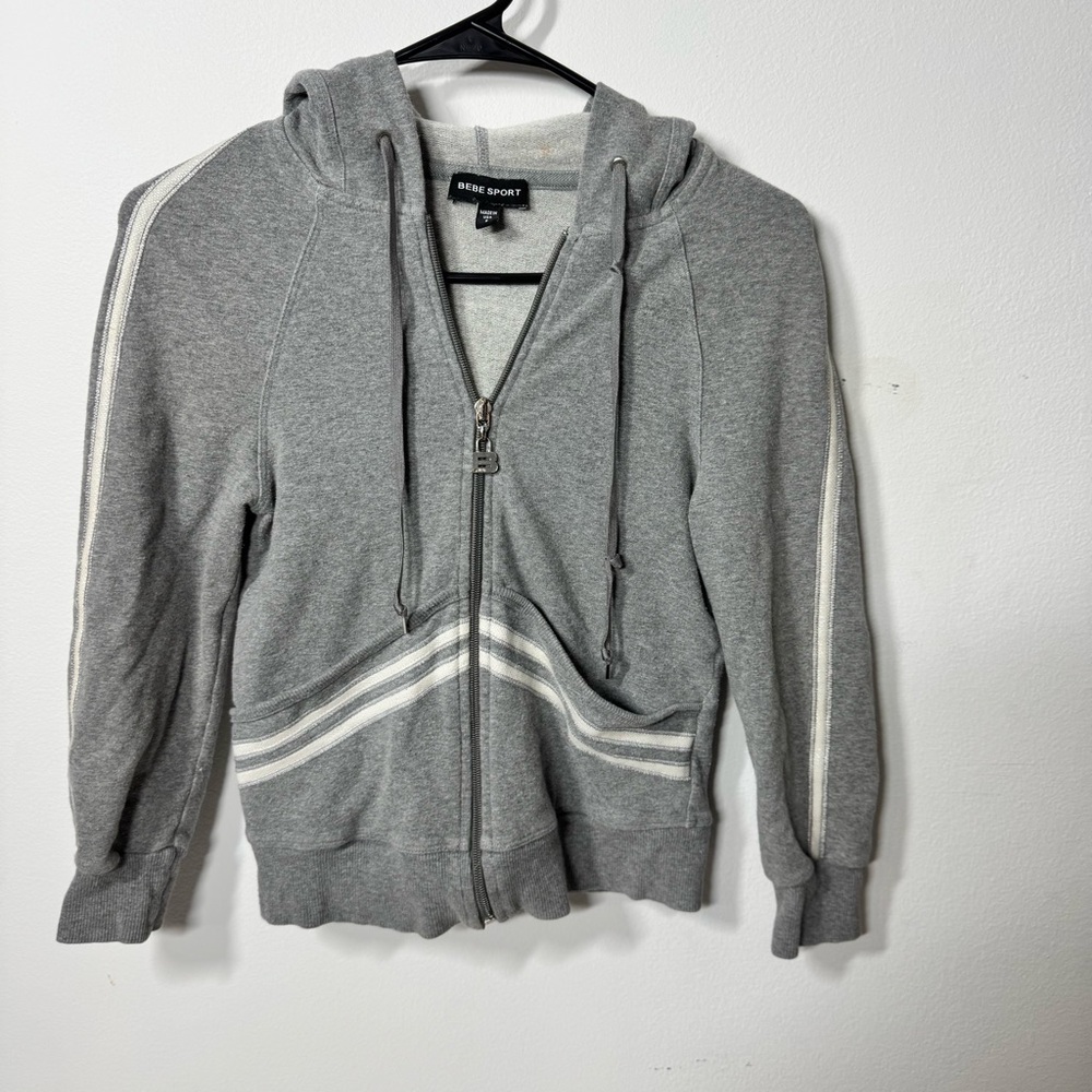 Bebe zip up hoodie, size S